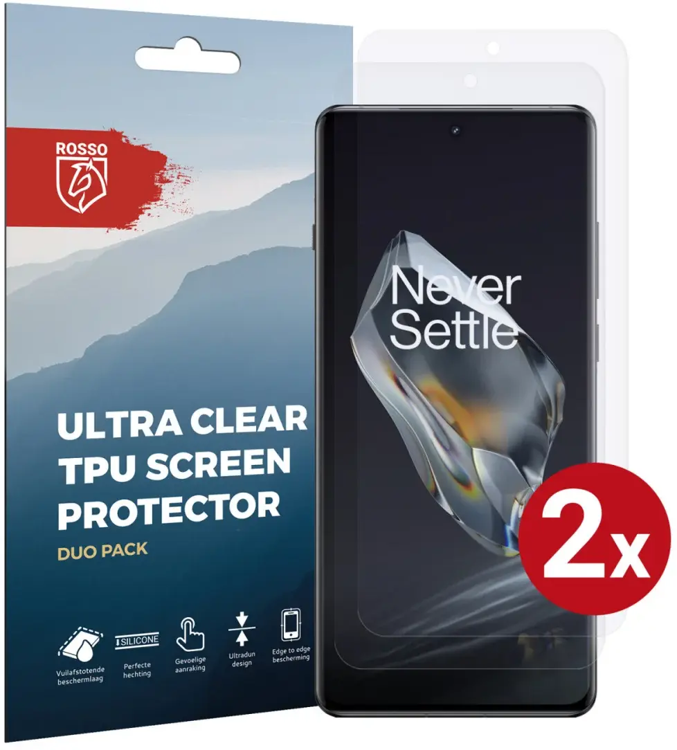 Rosso OnePlus 12 Screen Protector Ultra Clear Duo Pack afbeelding 1