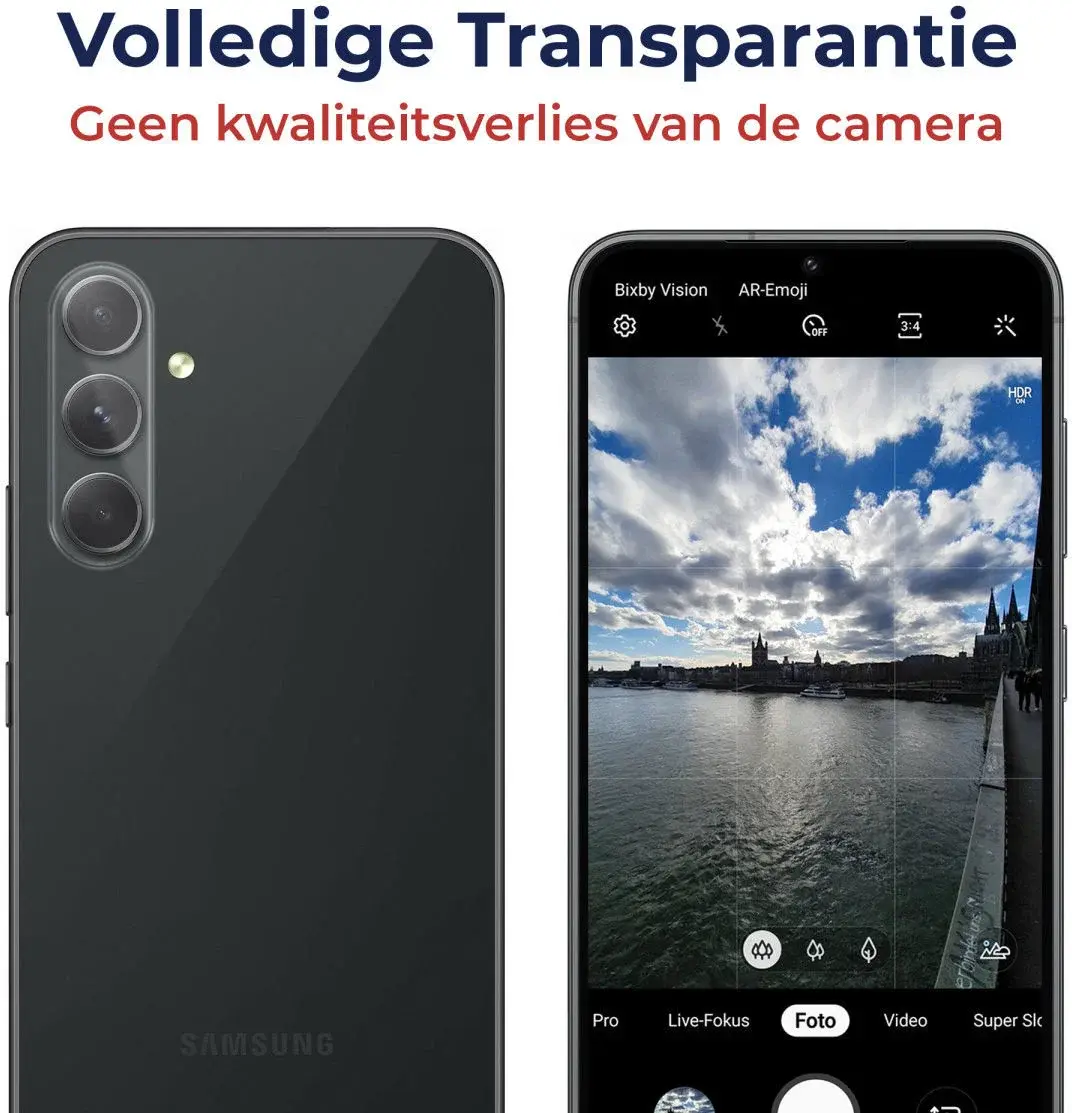 Rosso Samsung Galaxy A35 Camera Lens Protector Transparant afbeelding 6