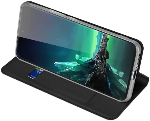 Dux Ducis Skin Pro Motorola Moto Edge 40 Neo Hoesje Portemonnee Zwart afbeelding 4