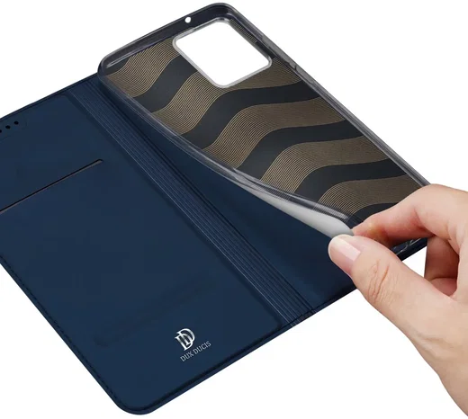 Dux Ducis Skin Pro Motorola Moto Edge 40 Neo Hoesje Portemonnee Blauw afbeelding 8