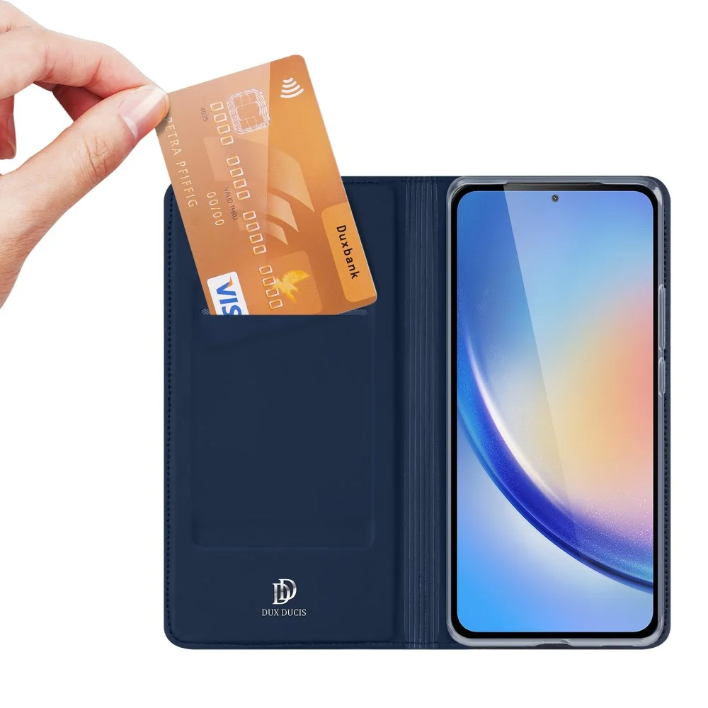 Dux Ducis Skin Pro Samsung Galaxy A35 Hoesje Portemonnee Blauw afbeelding 4