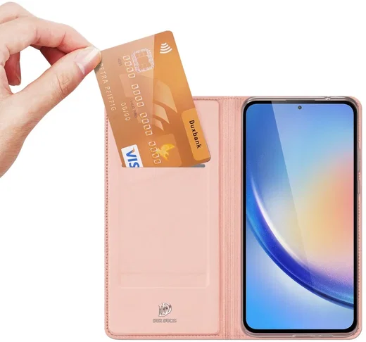 Dux Ducis Skin Pro Samsung Galaxy A35 Hoesje Portemonnee Roze afbeelding 4