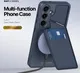 Dux Ducis Rafi Samsung S24 Plus Hoesje MagSafe Pasjes Houder Blauw afbeelding 3
