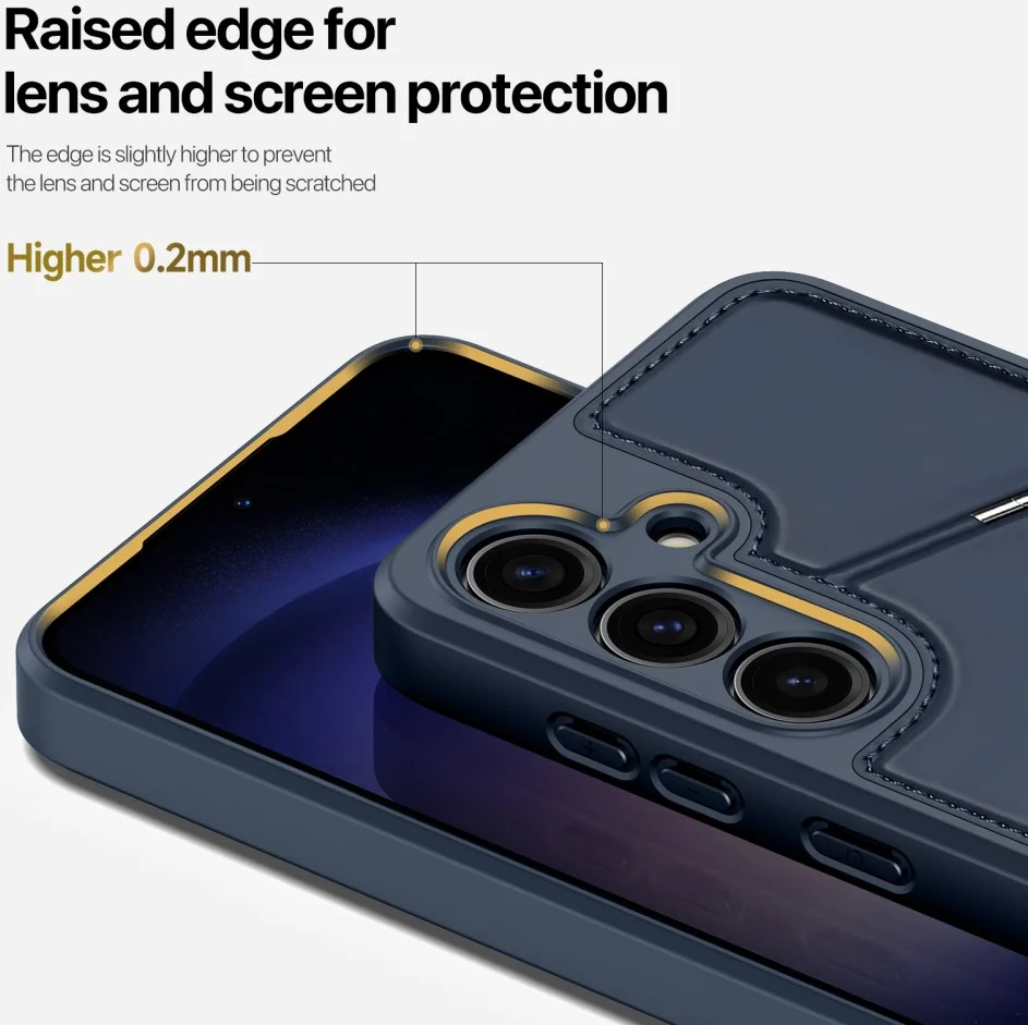 Dux Ducis Rafi Samsung S24 Plus Hoesje MagSafe Pasjes Houder Blauw afbeelding 5