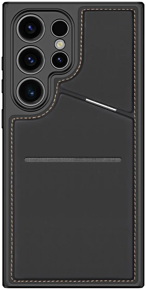 Dux Ducis Rafi Samsung S24 Ultra Hoesje MagSafe Pasjes Houder Zwart afbeelding 2