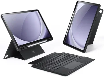 Dux Ducis Samsung Galaxy Tab A9 Plus Hoes Bluetooth Toetsenbord Zwart