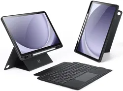 Dux Ducis Samsung Galaxy Tab A9 Plus Hoes Bluetooth Toetsenbord Zwart afbeelding