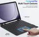 Dux Ducis Samsung Galaxy Tab A9 Plus Hoes Bluetooth Toetsenbord Zwart afbeelding 11