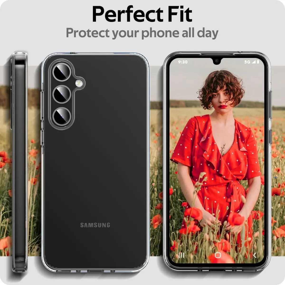 Samsung Galaxy A35 Hoesje Dun TPU Back Cover Transparant afbeelding 2