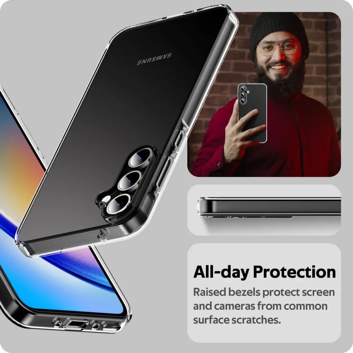 Samsung Galaxy A35 Hoesje Dun TPU Back Cover Transparant afbeelding 3