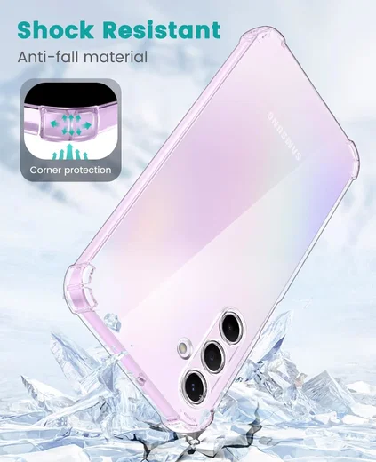 Samsung A35 Hoesje Schokbestendig en Dun TPU Back Cover Transparant afbeelding 7