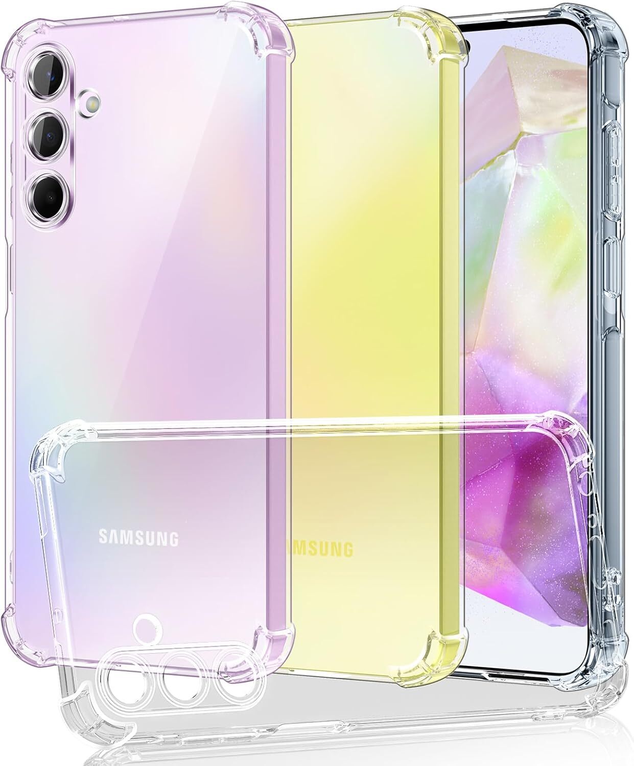 Samsung A35 Hoesje Schokbestendig en Dun TPU Back Cover Transparant afbeelding 1