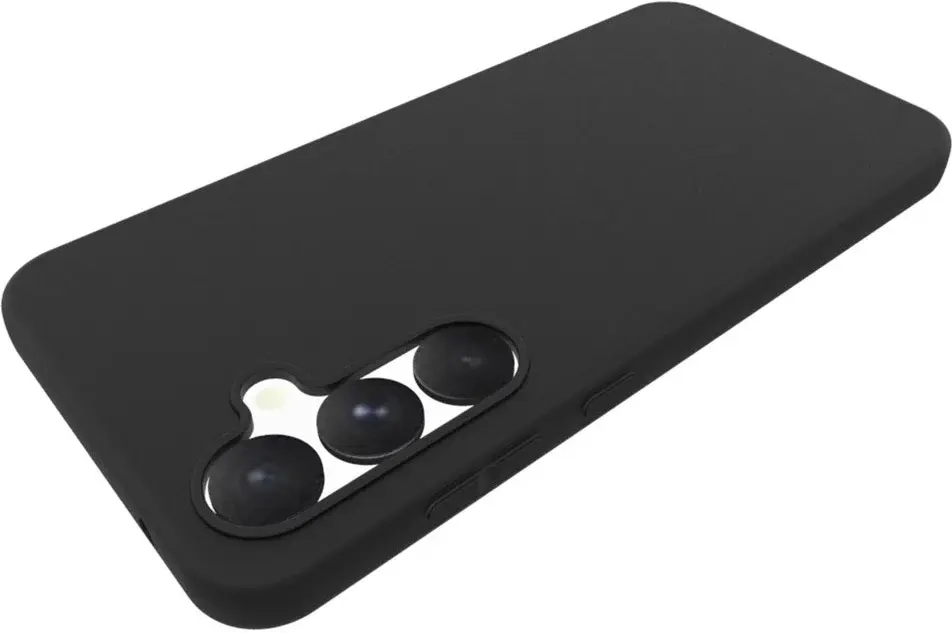 Samsung Galaxy A55 Hoesje Matte Back Cover Dun TPU Zwart afbeelding 3
