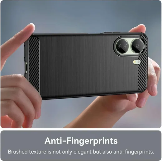 Xiaomi Poco C65 / Redmi 13C Hoesje TPU Flexibele Back Cover Zwart afbeelding 6