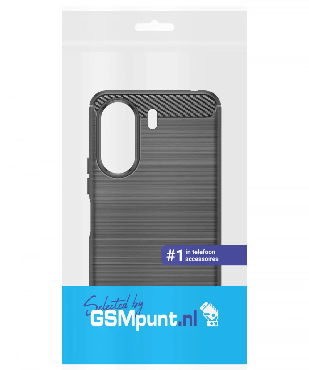 Xiaomi Poco C65 / Redmi 13C Hoesje TPU Flexibele Back Cover Zwart afbeelding 8