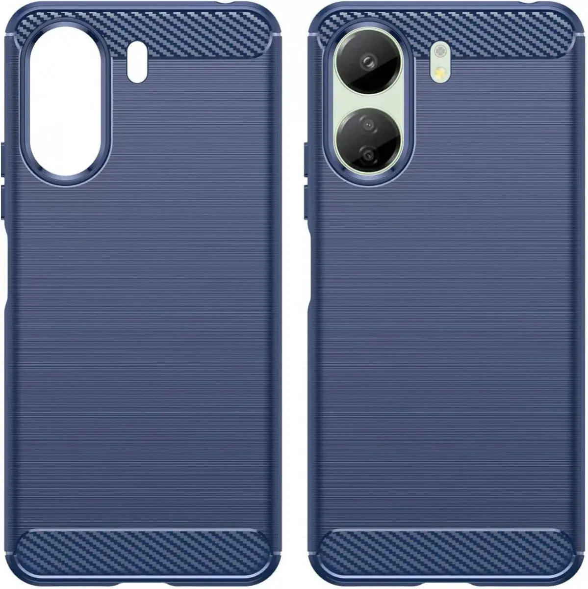 Xiaomi Poco C65 / Redmi 13C Hoesje TPU Flexibele Back Cover Blauw afbeelding 2