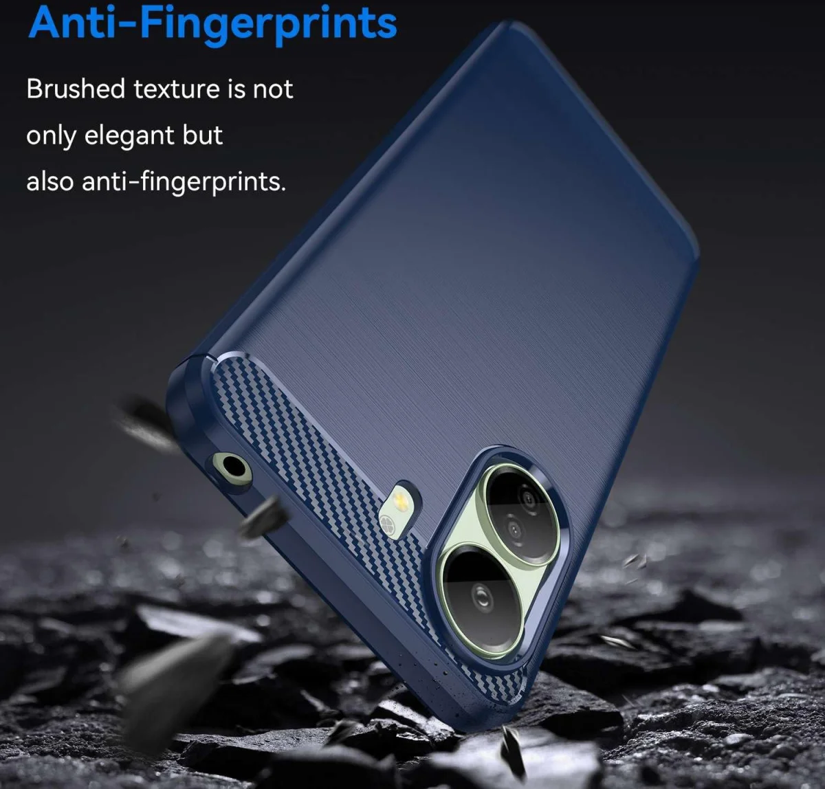 Xiaomi Poco C65 / Redmi 13C Hoesje TPU Flexibele Back Cover Blauw afbeelding 4