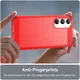Samsung Galaxy A35 Hoesje Geborsteld TPU Flexibele Back Cover Rood afbeelding 6