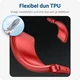 Samsung Galaxy A55 Hoesje Geborsteld TPU Flexibele Back Cover Rood afbeelding 5