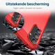 Samsung Galaxy A55 Hoesje Geborsteld TPU Flexibele Back Cover Rood afbeelding 6