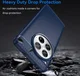 OnePlus 12 Hoesje Geborsteld TPU Flexibele Back Cover Blauw afbeelding 5