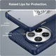 OnePlus 12 Hoesje Geborsteld TPU Flexibele Back Cover Blauw afbeelding 8