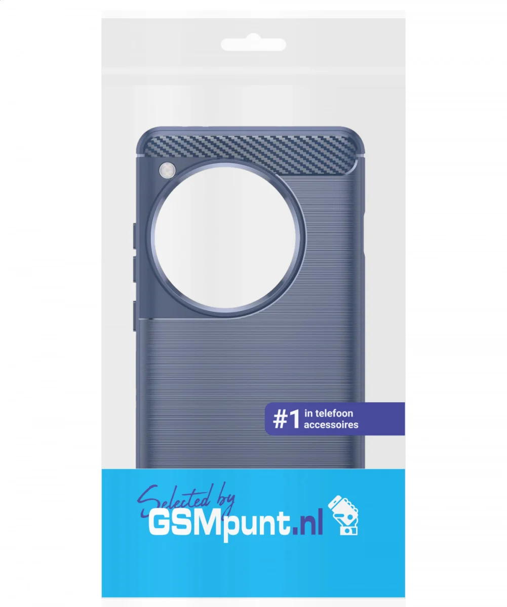 OnePlus 12 Hoesje Geborsteld TPU Flexibele Back Cover Blauw afbeelding 9