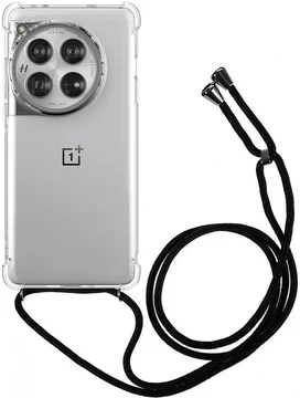 OnePlus 12 Hoesje met Koord Schokbestendig TPU Transparant