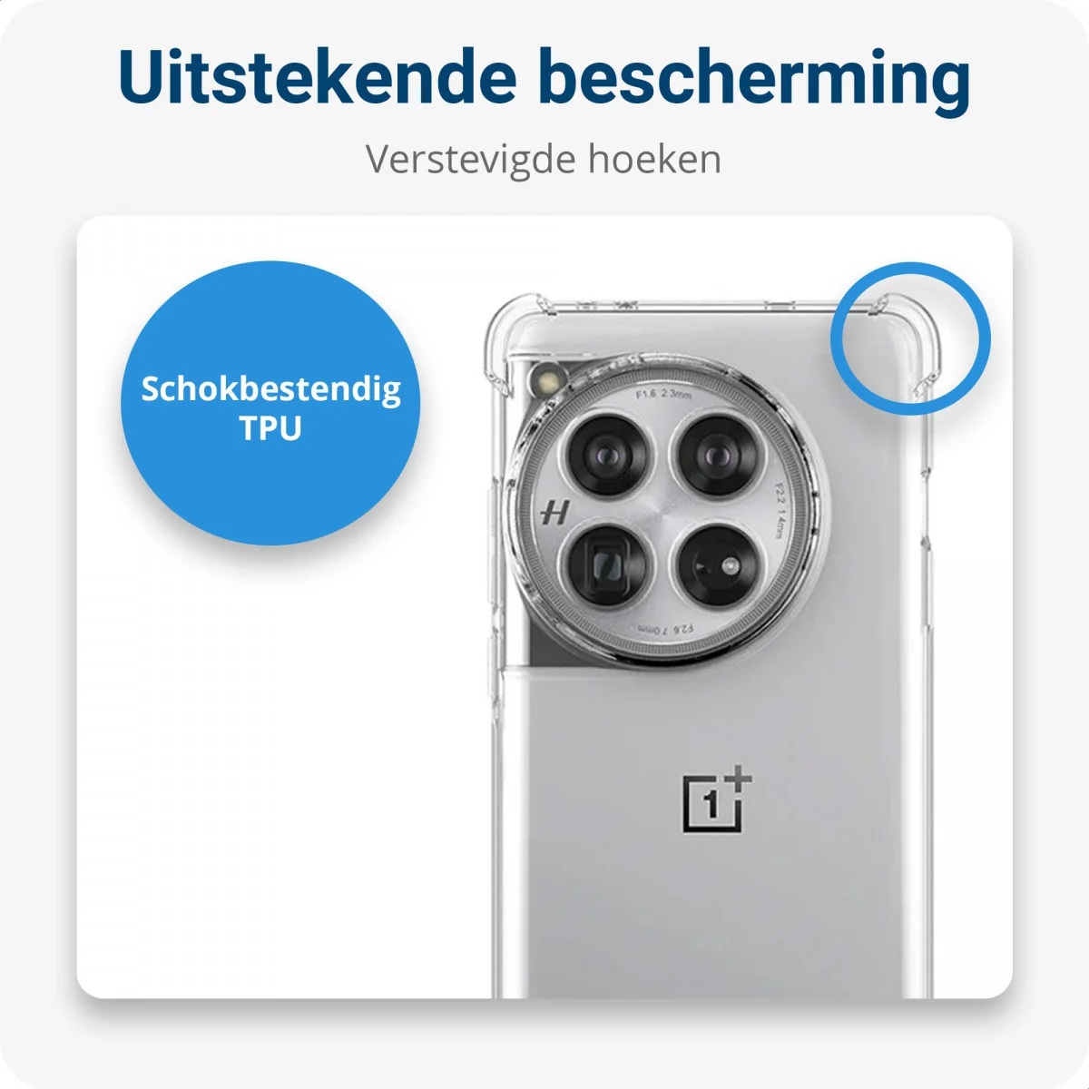 OnePlus 12 Hoesje met Koord Schokbestendig TPU Transparant afbeelding 2