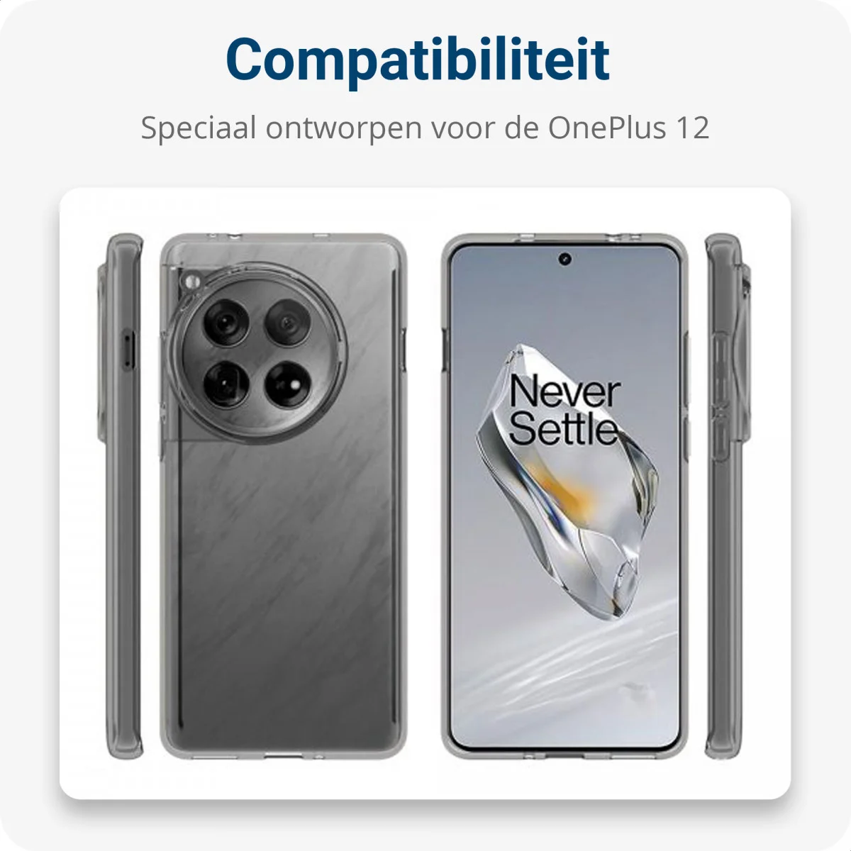 OnePlus 12 Hoesje met Koord Schokbestendig TPU Transparant afbeelding 4
