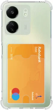 Xiaomi Redmi 13C / Poco C65 Hoesje Dun TPU Pasjeshouder Back Cover Transparant