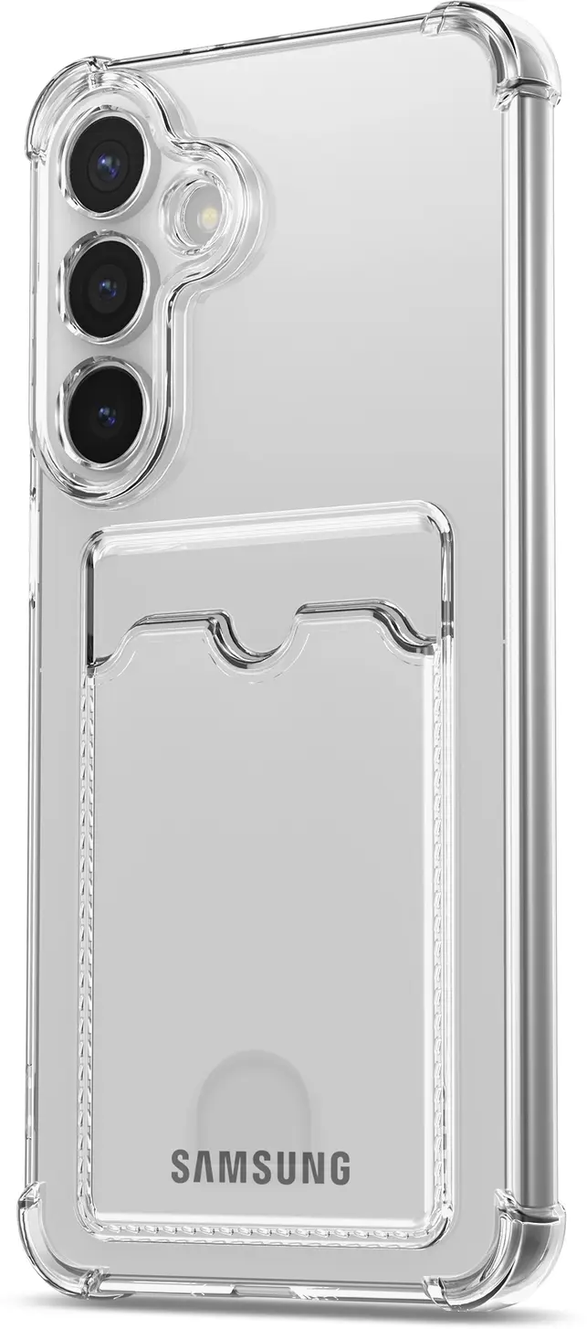 Samsung Galaxy A55 Hoesje Dun TPU met Pasjeshouder Transparant afbeelding 10