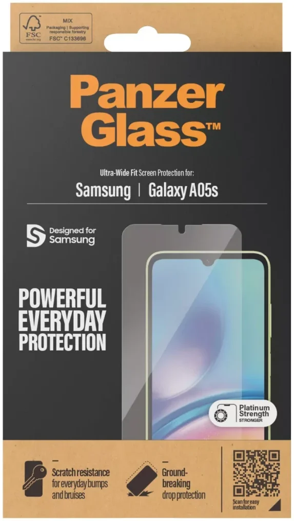 PanzerGlass Ultra-Wide Samsung Galaxy A05s Screen Protector afbeelding 4