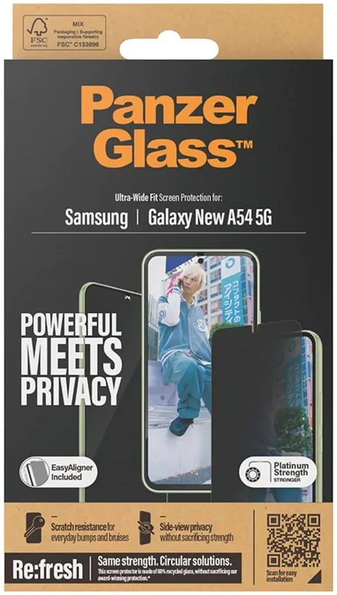 PanzerGlass Ultra-Wide Samsung Galaxy A55 Privacy Glass EasyAligner afbeelding 4
