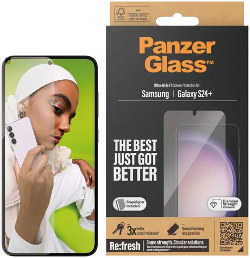 PanzerGlass Refresh Ultra-Wide Samsung S24 Plus Screen Protector afbeelding 1