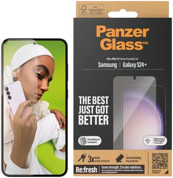 PanzerGlass Refresh Ultra-Wide Samsung S24 Plus Screen Protector