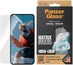 PanzerGlass Matrix D3O Ultra-Wide Samsung Galaxy S24 Protector Aligner afbeelding