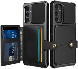 Samsung Galaxy A05s 3 in 1 Back Cover Portemonnee Hoesje Zwart afbeelding