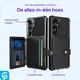Samsung Galaxy A35 3 in 1 Back Cover Portemonnee Hoesje Zwart afbeelding 6