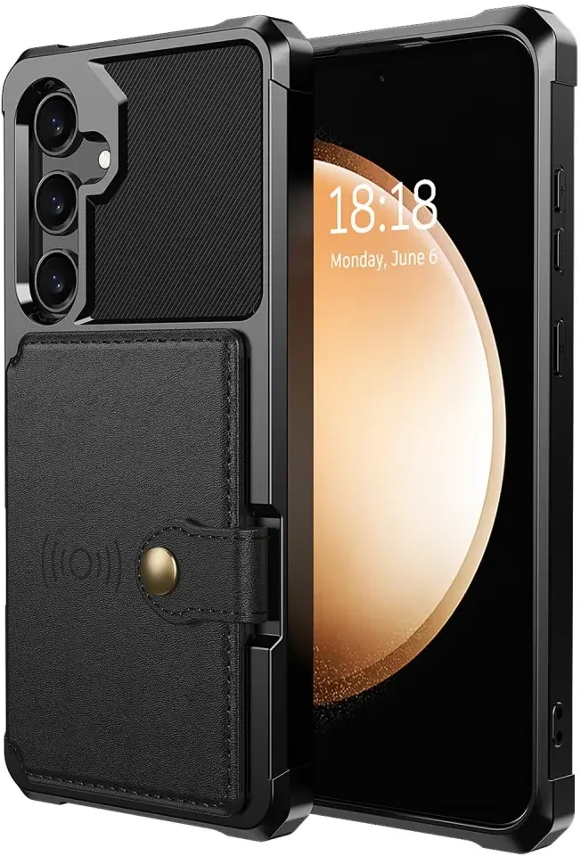 Samsung Galaxy A35 3 in 1 Back Cover Portemonnee Hoesje Zwart afbeelding 10