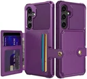 Samsung Galaxy A35 3 in 1 Back Cover Portemonnee Hoesje Paars