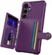 Samsung Galaxy A35 3 in 1 Back Cover Portemonnee Hoesje Paars afbeelding 2