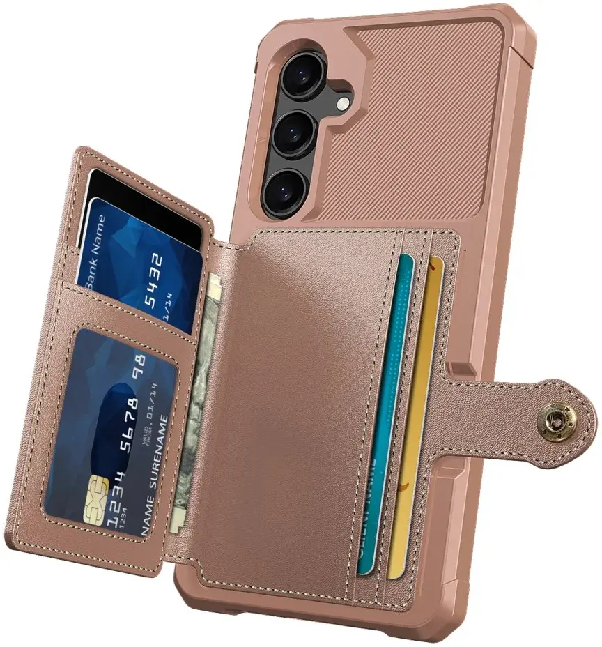 Samsung Galaxy A35 3 in 1 Back Cover Portemonnee Hoesje Roze afbeelding 2