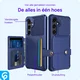 Samsung Galaxy A55 3 in 1 Back Cover Portemonnee Hoesje Donkerblauw afbeelding 8