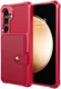 Samsung Galaxy A55 3 in 1 Back Cover Portemonnee Hoesje Rood afbeelding 2