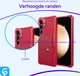 Samsung Galaxy A55 3 in 1 Back Cover Portemonnee Hoesje Rood afbeelding 4