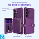 Samsung Galaxy A55 3 in 1 Back Cover Portemonnee Hoesje Paars afbeelding 5