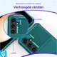 Samsung Galaxy A55 3 in 1 Back Cover Portemonnee Hoesje Groen afbeelding 5
