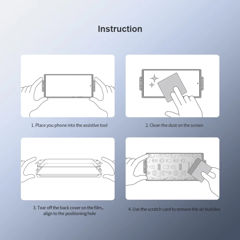 Nillkin Impact Samsung S24 Screen Protector Installatiekit 2-Pack afbeelding 12