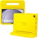 HappyCase Samsung Galaxy Tab A11 / Tab A9 Kinder Tablethoes met Handvat Geel